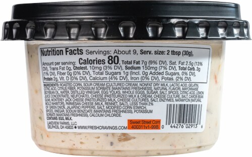 Fresh Cravings® Sweet Street Corn Dip & Spread Perspective: back