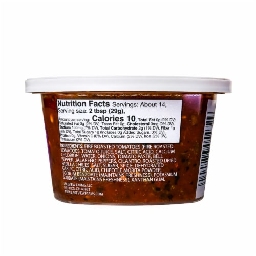La Mexicana® Fire Roasted Sweet & Smoky Pasilla Salsa Perspective: back