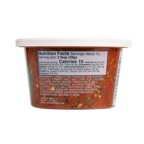 La Mexicana® Fire Roasted Zesty Serrano Salsa Perspective: back