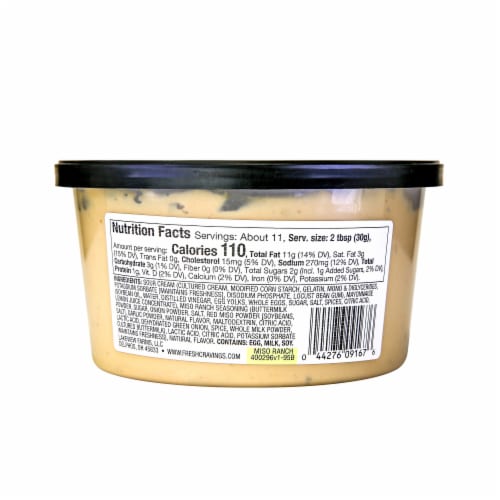 Fresh Cravings® Miso Ranch Veggie Dip Perspective: back