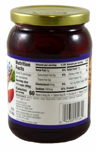 Aunt Nellie's® Sweet & Sour Harvard Beets Perspective: back