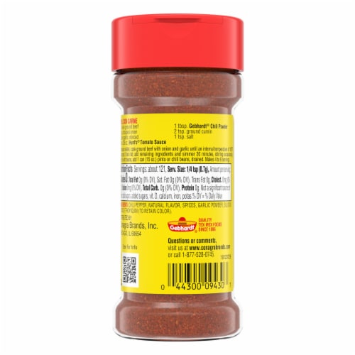 Gebhardt Chili Powder Perspective: back
