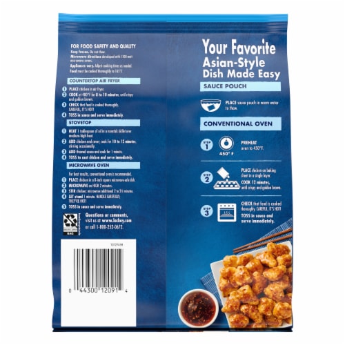 La Choy General Tso's Chicken Frozen Entrée Perspective: back