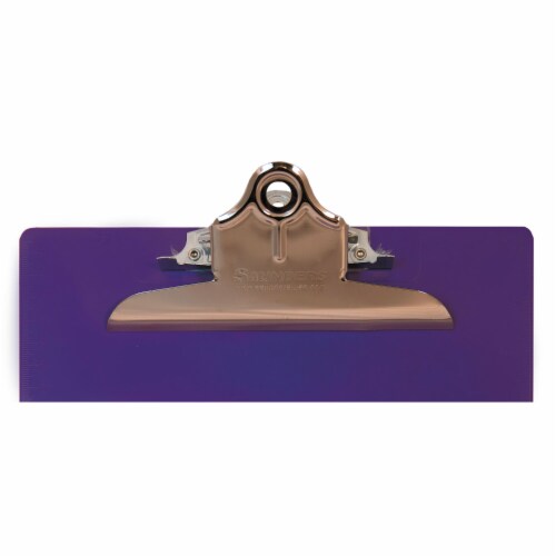 Saunders Clipboard,Letter Size,Plastic,Purple 21606 Perspective: back
