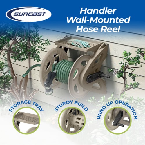 Hose Handler Wall Mount Hose Reel Perspective: back