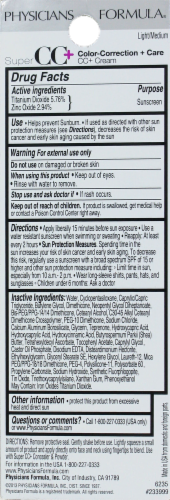 Physicians Formula Super CC+ 6235 Light/Medium CC+ Cream SPF 30 Perspective: back