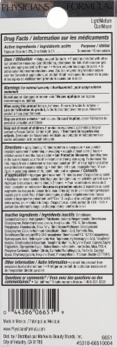 Physicians Formula Super CC  Light / Medium 6651 Color-Correction + Care All-Over Blur Cream SPF 30 Perspective: back
