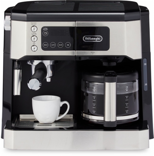 Combination drip coffee and espresso machine top