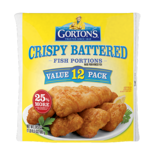 Gorton's® Value Pack Crispy Battered Fish Portions, 12 ct / 24.5 oz - Metro  Market