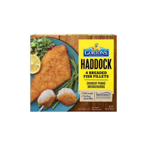 Gorton's Premium Haddock Fish Fillets Perspective: back