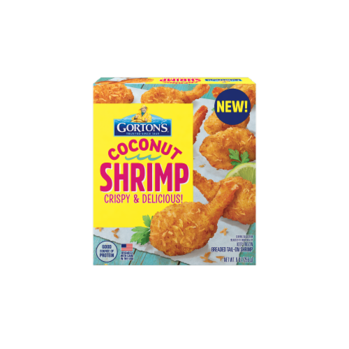 Gorton’s Coconut Shrimp, Whole Shrimp, Breaded Tail-On-Shrimp, Frozen Perspective: back