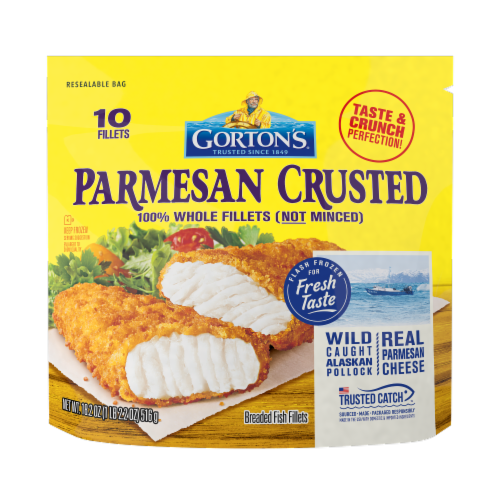Gorton's® Parmesan Crusted Breaded Fish Fillets Perspective: back