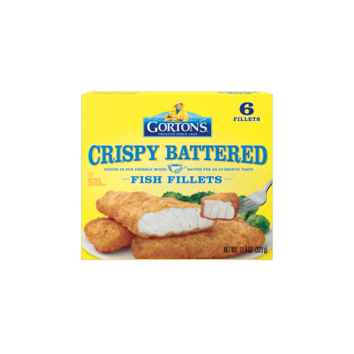 Gorton's® Crispy Battered Frozen Fish Fillets Perspective: back