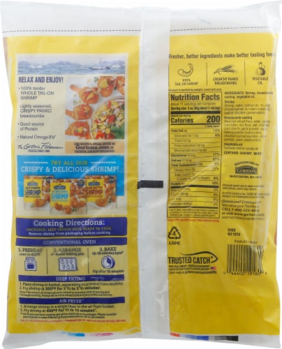 Gorton's® Butterfly Shrimp Value Size Perspective: back