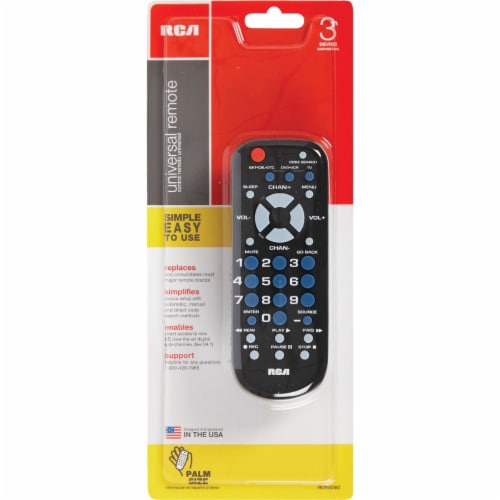RCA 3Device Universal Black Remote Control RCR503BE, 1 Kroger
