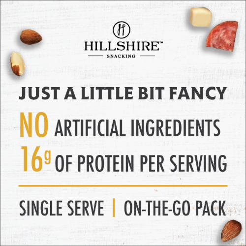 Hillshire® Snacking Bistro Bites Wine Infused Salame White Cheddar Cheese Salted Almonds Perspective: back