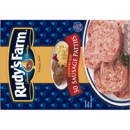 Rudy's Farm® Country Hot Sausage Patties Perspective: back