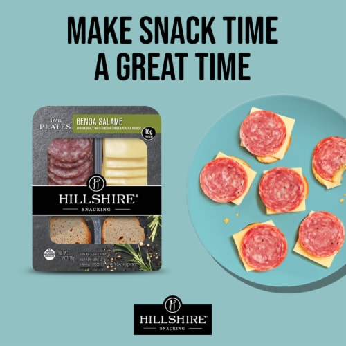 Hillshire® Snacking Small Plates Genoa Salami and White Cheddar Cheese Snack Pack Perspective: back