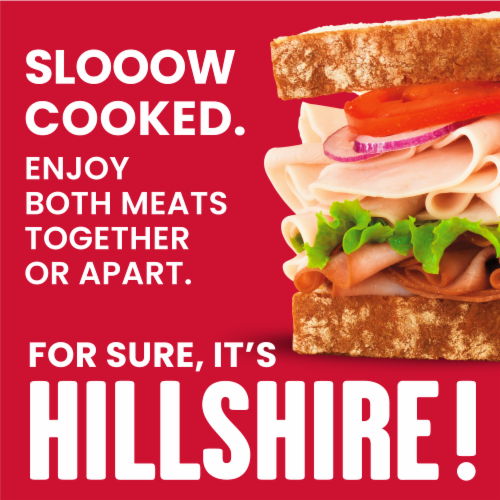 Hillshire Farm® Ultra Thin Sliced Deli Lunch Meat Honey Roasted Turkey Breast and Smoked Ham Perspective: back