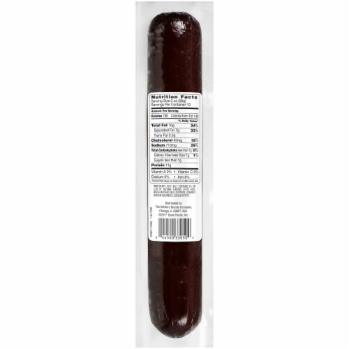 Hillshire Farm Yard-O-Beef Summer Sausage Perspective: back