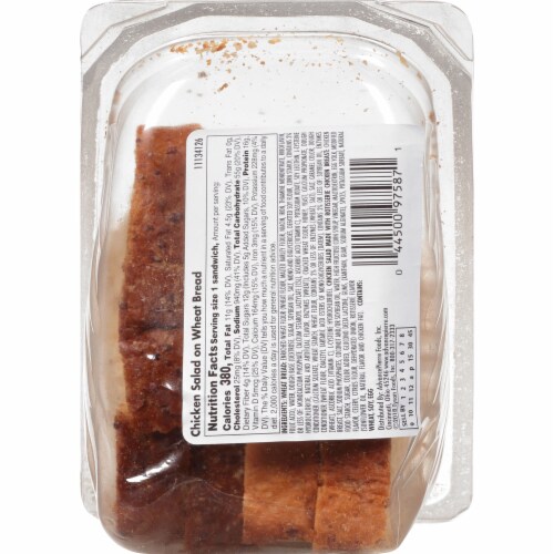 Hillshire Farm Chicken Salad on Cracked Wheat Bread Perspective: back