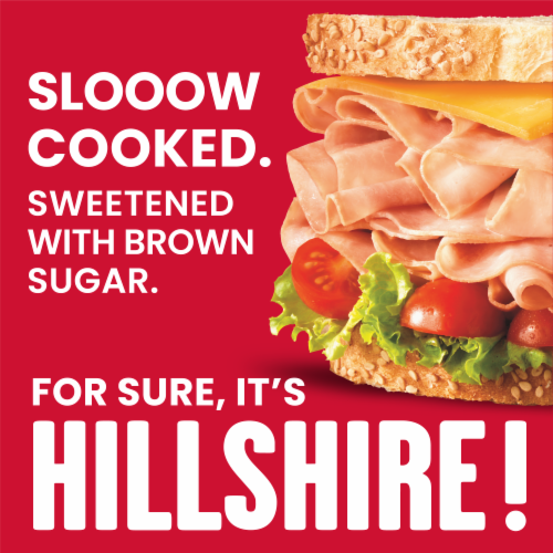 Hillshire Farm Ultra Thin Sliced Brown Sugar Ham Sandwich Meat Perspective: back
