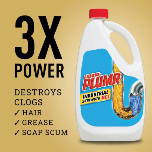 Liquid-Plumr 128 Oz. Pro-Strength Clog Destroyer Drain Cleaner 00252 Perspective: back