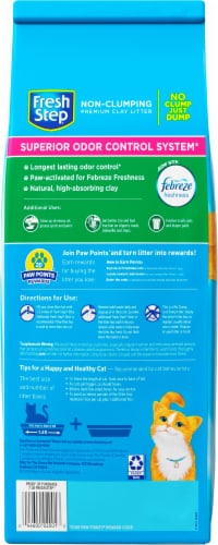 Fresh Step Scented Non-Clumping Clay Cat Litter Perspective: back