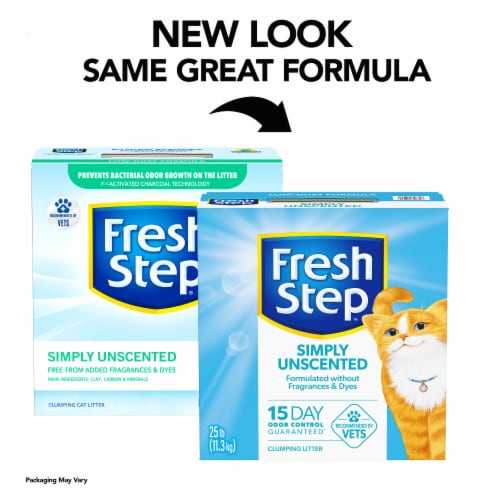 Fresh Step Clean Paws Cat Litter, Clumping Cat Litter with Febreze, Gain Scent - 22.5 lb