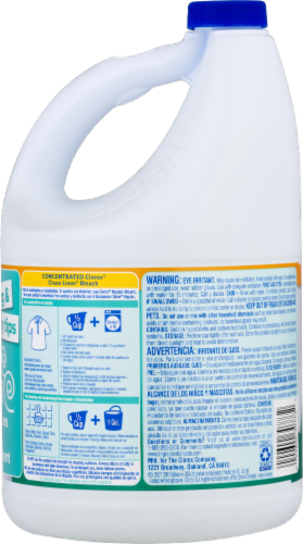 Clorox Clean Linen Concentrated Bleach Perspective: back
