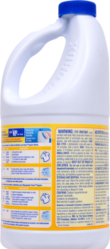Clorox Lemon Bleach Concentrate Perspective: back