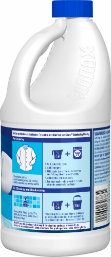 Clorox Splashless Bleach Concentrate Perspective: back