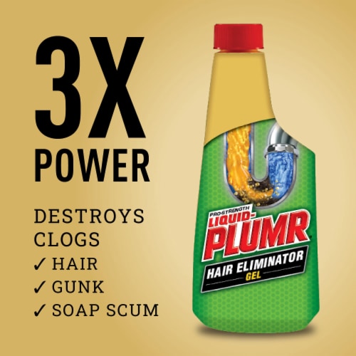 Liquid-Plumr Hair Clog Eliminator Liquid Drain Cleaner Perspective: back