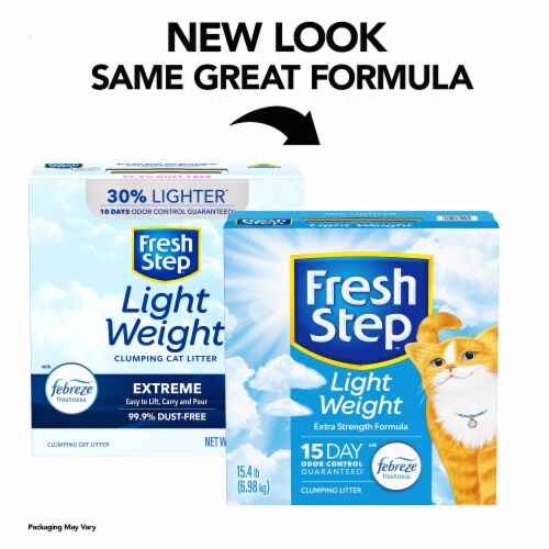 Fresh Step Lightweight Extreme Scented Litter with Febreze Clumping Cat Litter Perspective: back