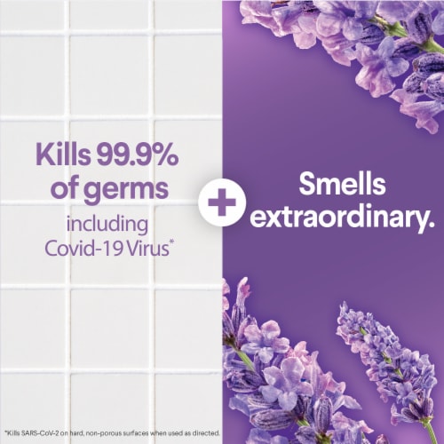Clorox Scentiva Disinfecting Multi-Surface Cleaner Lavender and Jasmine Perspective: back