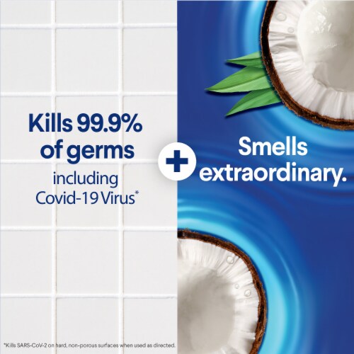 Clorox Scentiva Coconut and Waterlily Disinfecting Wet Mopping Cloths Perspective: back