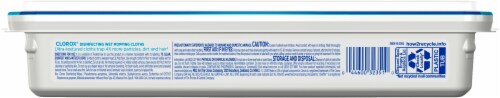 Clorox 5.90 in. W X 11.44 in. L Disinfecting Wet Mopping Cloths 12 pk - Total Qty: 6 Perspective: back