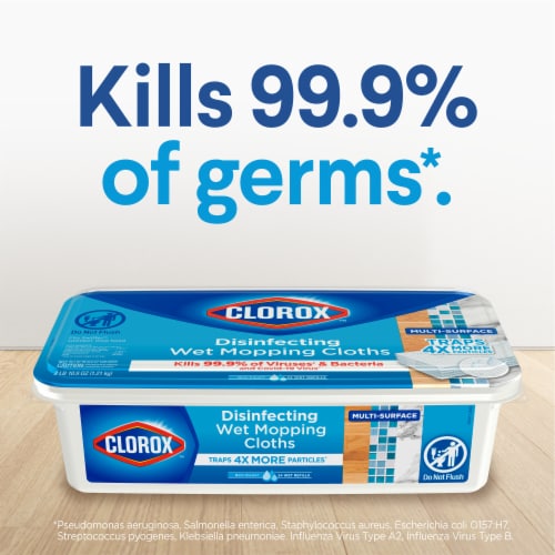 Clorox Disinfecting Rain Clean Wet Mopping Cloths Refills Perspective: back