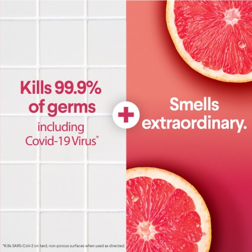 Clorox Scentiva Tahitian Grapefruit Splash Disinfecting Multi Surface Cleaner Perspective: back