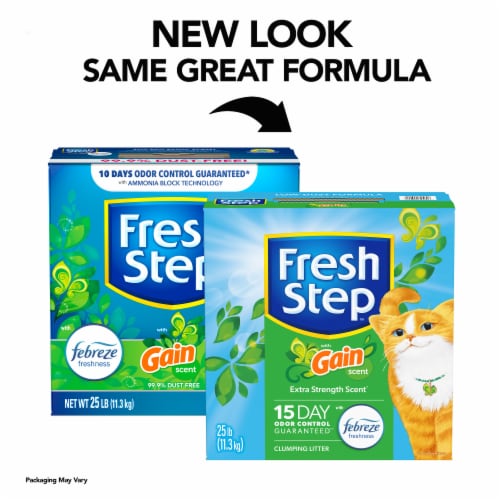 Fresh Step Clumping Litter With Febreze Freshness With Gain Original Scent Perspective: back