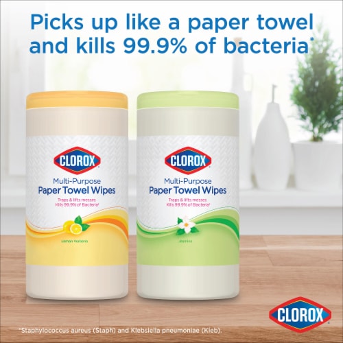 Clorox Jasmine Scent Paper Towel Wipes Perspective: back