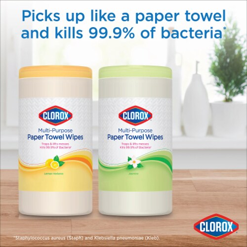 Clorox Jasmine Scent Paper Towel Wipes Perspective: back