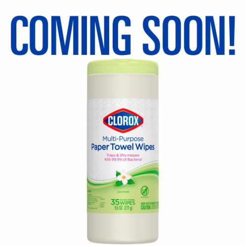 Clorox Jasmine Scent Paper Towel Wipes Perspective: back