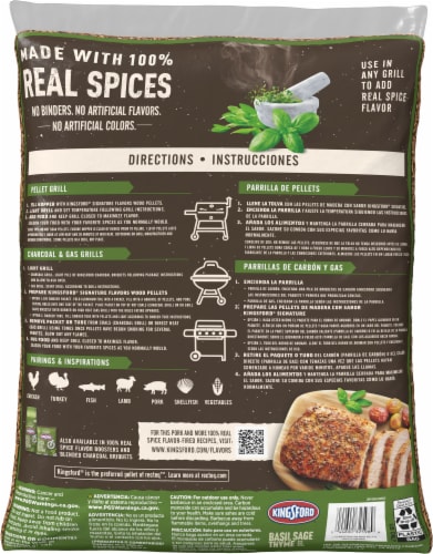 Kingsford® Signature Flavors Wood Pellots with Basil Sage and Thyme Perspective: back