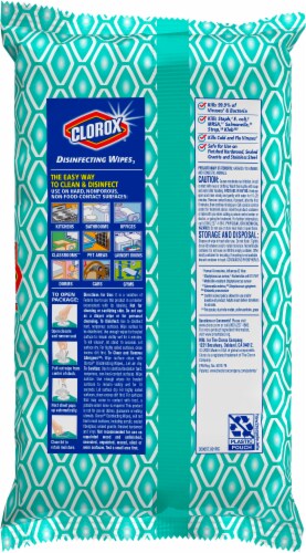 Clorox® Fresh Scent Disinfecting Wipes Perspective: back