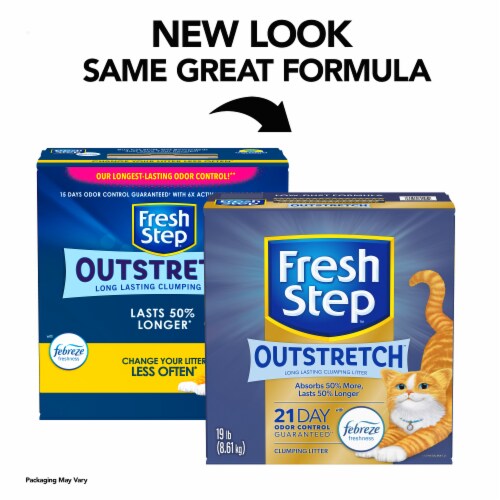 Fresh Step Outstretch Long Lasting Clumping Litter With Febreze Freshness Perspective: back