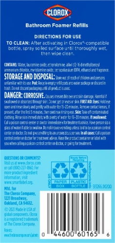 Clorox® Bathroom Foamer Refills Perspective: back