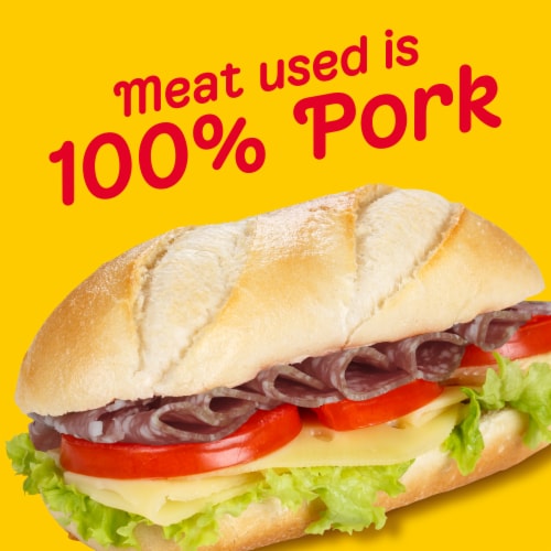 Oscar Mayer Hard Salami Sliced Lunch Meat Perspective: back