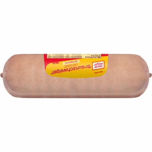 Oscar Mayer Braunschweiger Liver Sausage Lunchmeat Perspective: back