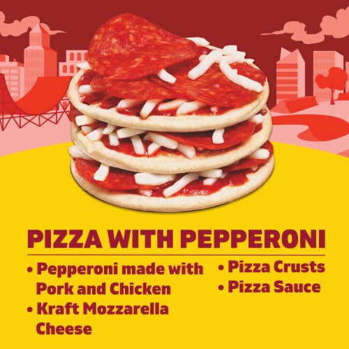 Lunchables Pizza with Pepperoni Snack Kit Perspective: back